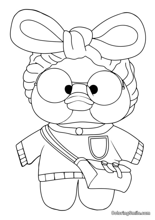 Lalafanfan Kachna s krásnou mašlí Lalafanfan Kachna s krásnou mašlí - Omalovánka