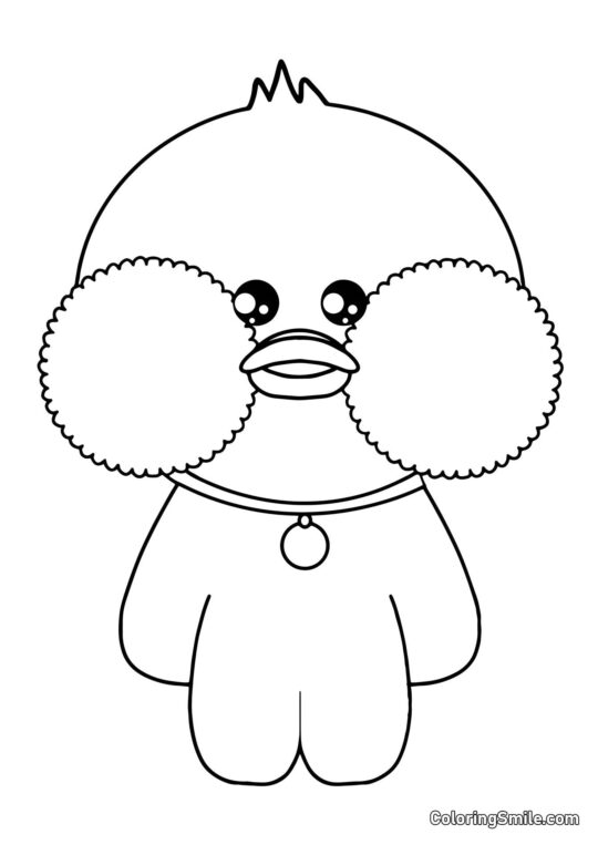 Lalafanfan Kachna s medailonem Lalafanfan Kachna s medailonem - Omalovánka