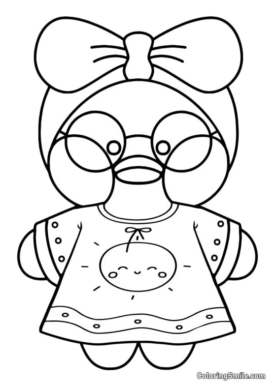 Lalafanfan Kachna v krásných šatech Lalafanfan Kachna v krásných šatech - Omalovánka