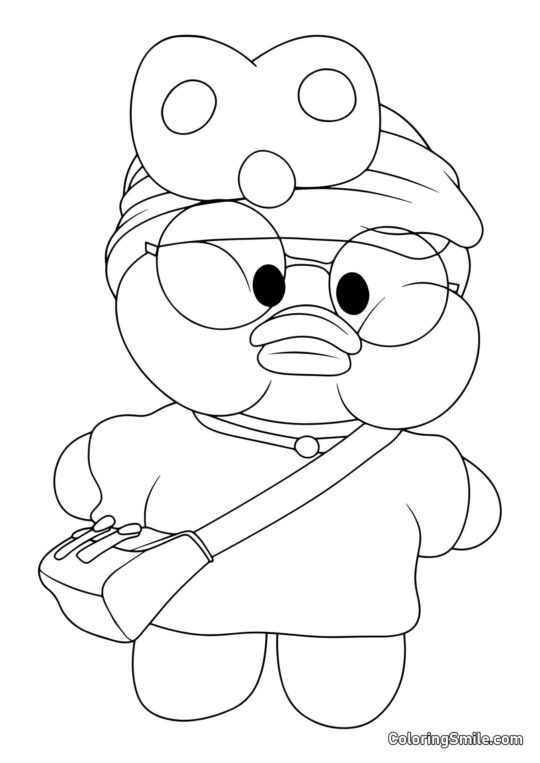 Lalafanfan Kachna se spací maskou Lalafanfan Kachna se spací maskou - Omalovánka