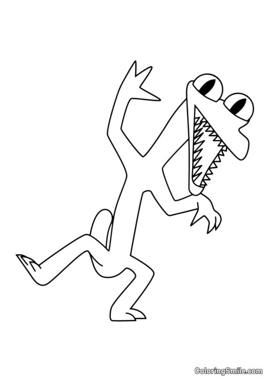 Oranžový tančí - Omalovánka