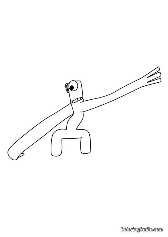 Zelený se protahuje - Omalovánka