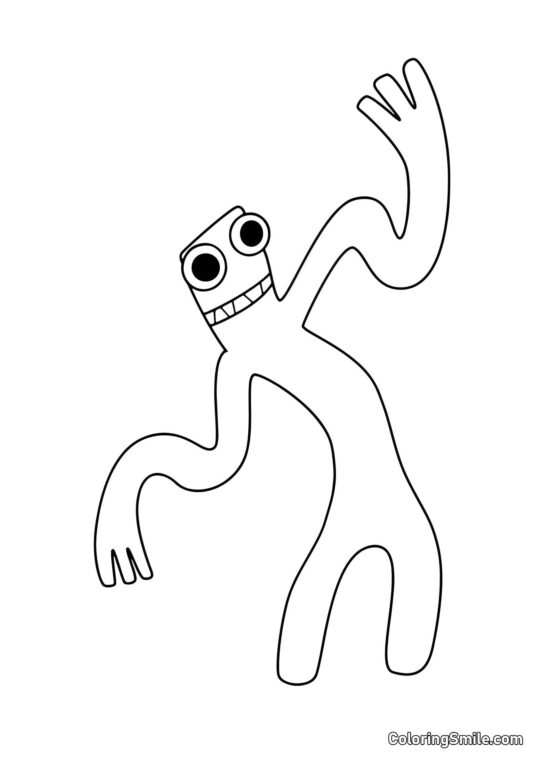 Zmatený zelený - Omalovánka