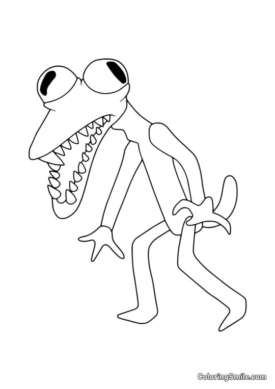 Oranžový z Robloxu - Omalovánka