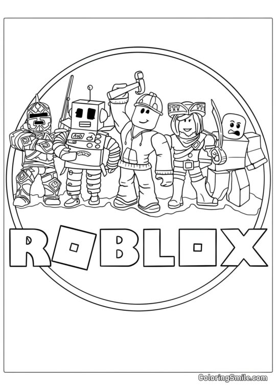 Roblox Logo Roblox Logo - Omalovánka