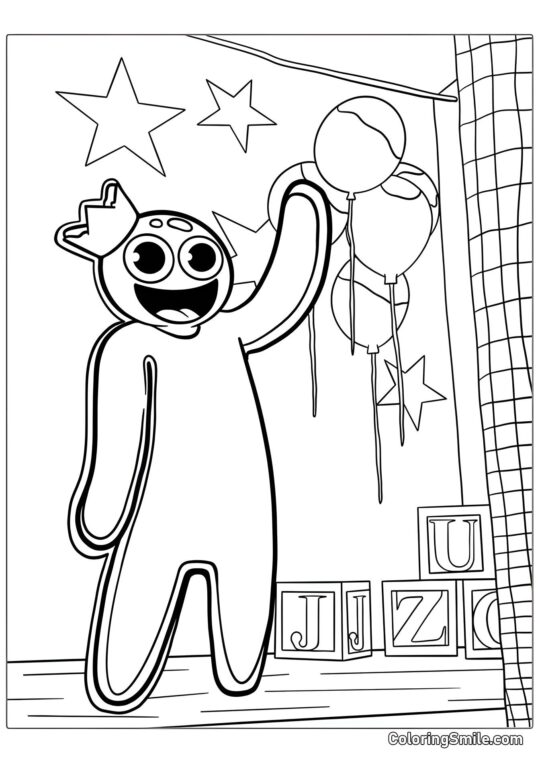 Duhový Roblox Duhový Roblox - Omalovánka