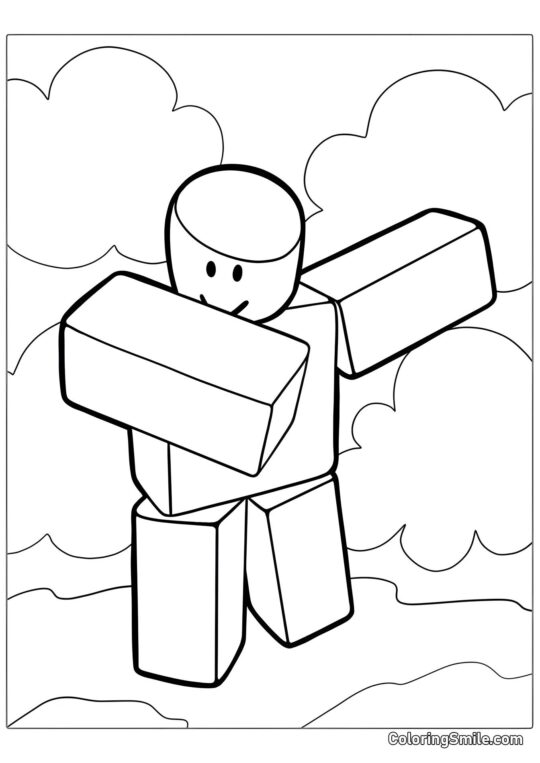 Dabbing Roblox Dabbing Roblox - Omalovánka