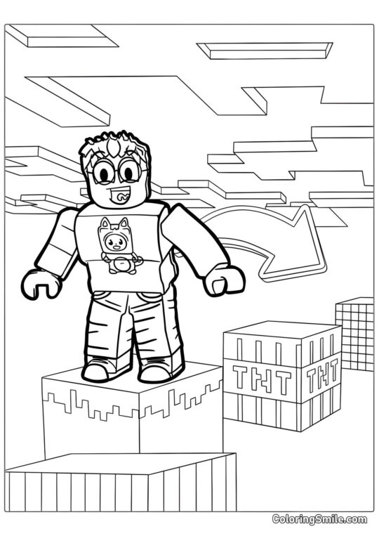 Roblox Minecraft Roblox Minecraft - Omalovánka