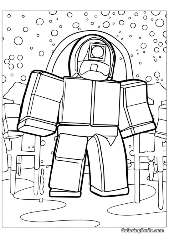 Hra Squid v Robloxu Hra Squid v Robloxu - Omalovánka