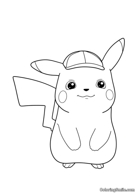 Roztomilý detektiv Pikachu - Omalovánka