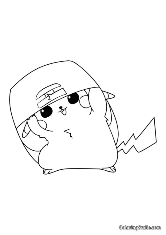 Pikachu rapper - Omalovánka