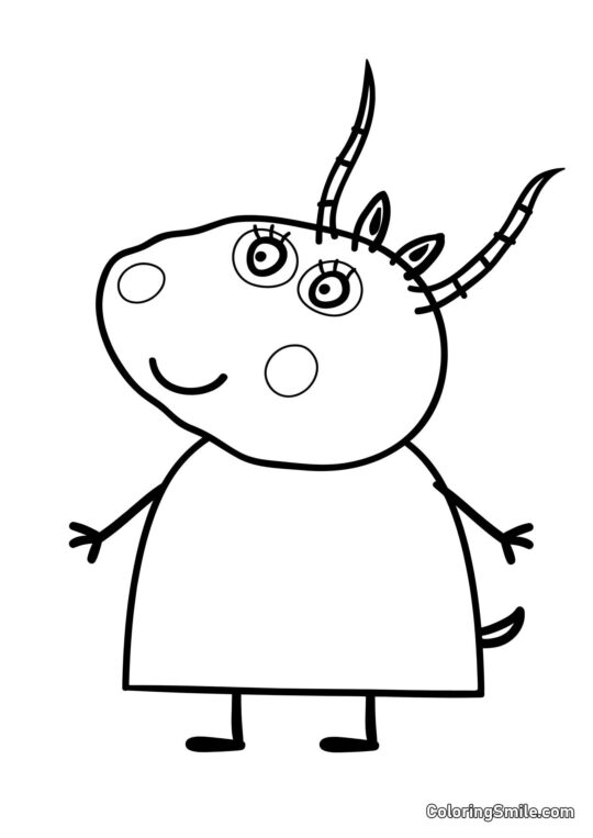 Madam Gazela - Omalovánka