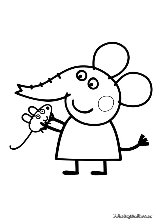 Emily Slonice - Omalovánka