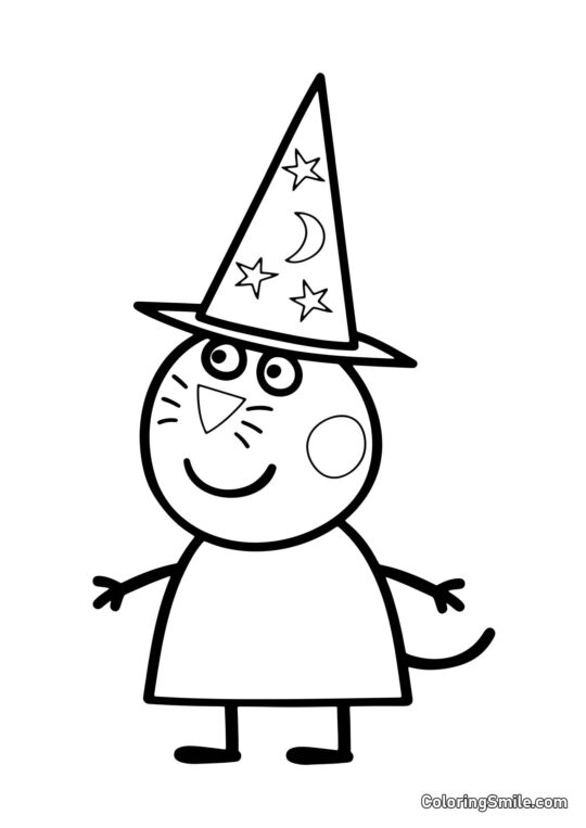 Bonbóny v Klobouku Čarodějnice - Omalovánka