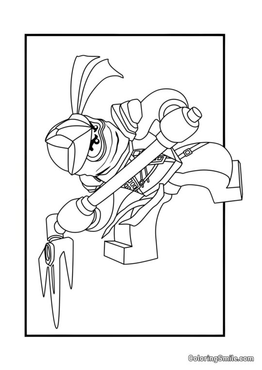 Cole – Ninja země - Omalovánka