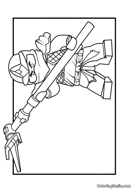 Ninjago Cole ZX - Omalovánka