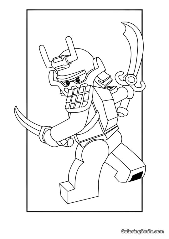 Kai Samurai - Omalovánka