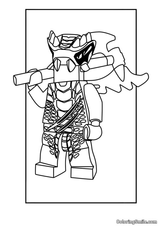 Bojovník Lizaru - Omalovánka