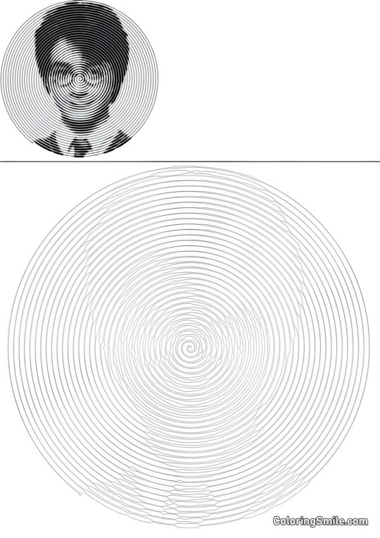 Spirálový Harry Potter - Omalovánka