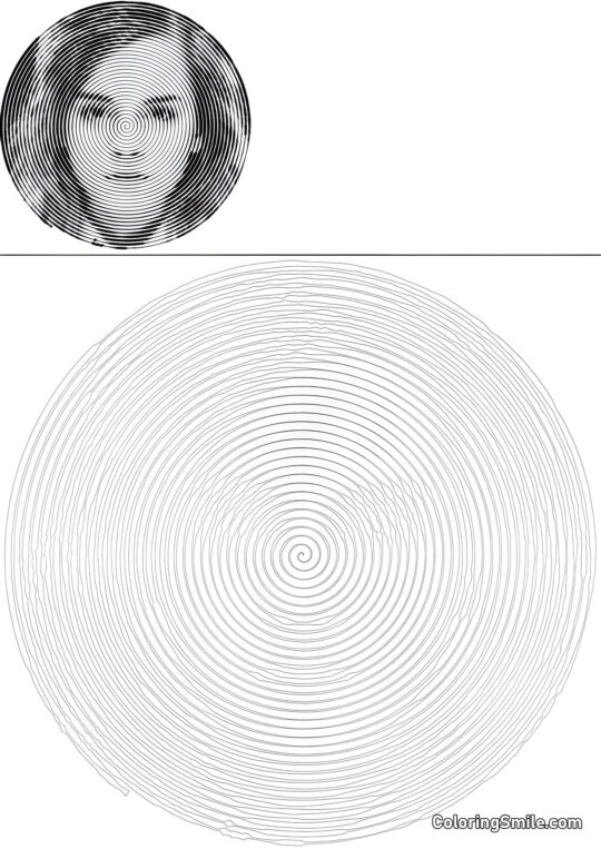 Spirálová Hermiona Grangerová - Omalovánka