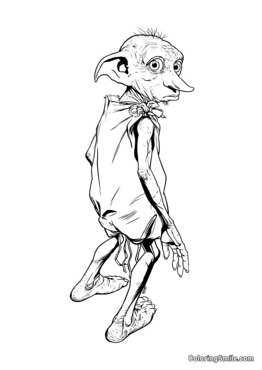Dobby, domácí skřítek - Omalovánka