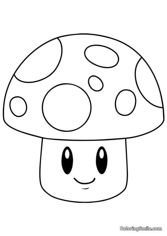 Sluneční houba z Plants vs. Zombies - Omalovánka