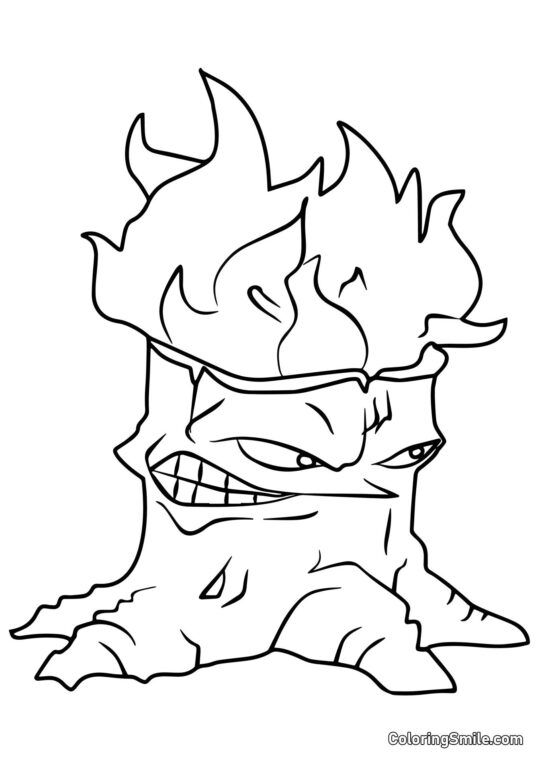 Torchwood z Plants vs. Zombies - Omalovánka