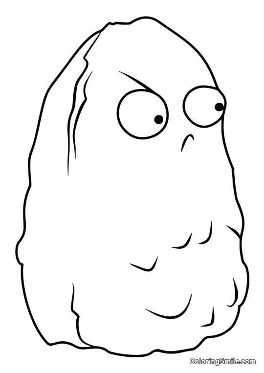 Vysoký ořech z Plants vs. Zombies - Omalovánka