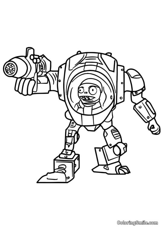 Z-Mech Zombie - Omalovánka