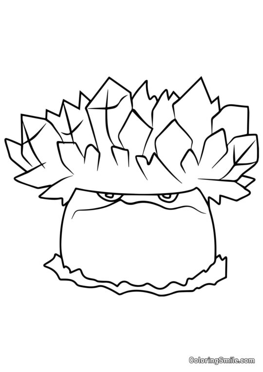 Ledová houba z Plants vs. Zombies - Omalovánka