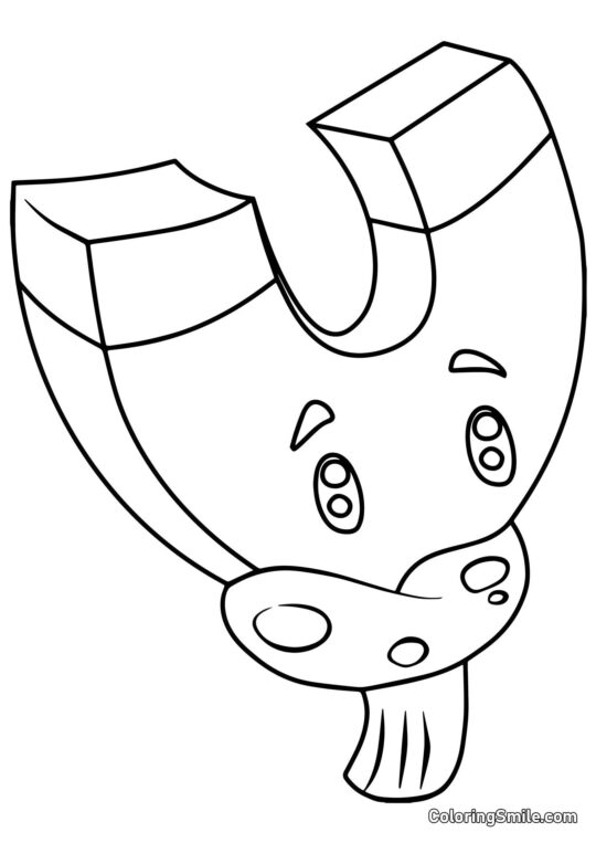 Magnetická houba z Plants vs. Zombies - Omalovánka