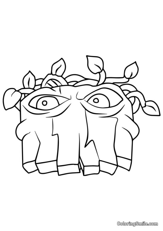 Hrobový trhač z Plants vs. Zombies - Omalovánka