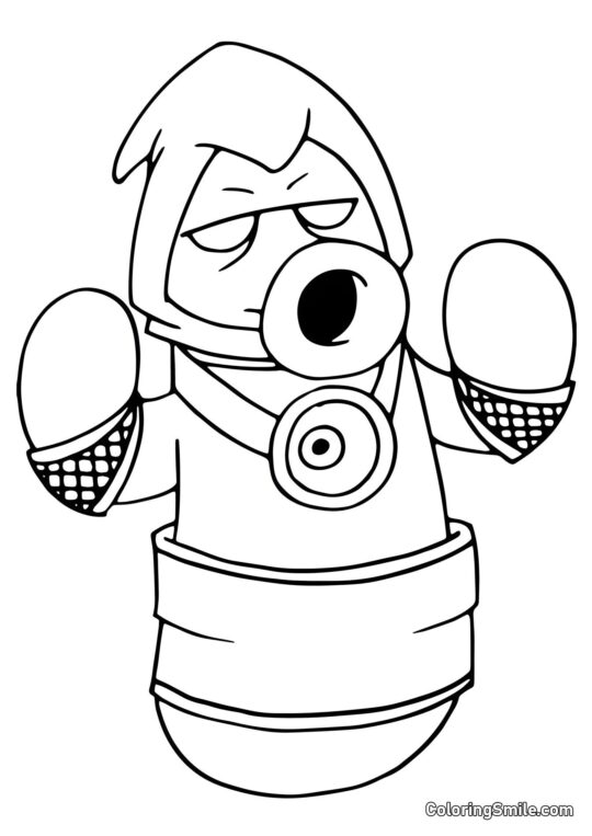 Zen kaktus z Plants vs. Zombies - Omalovánka