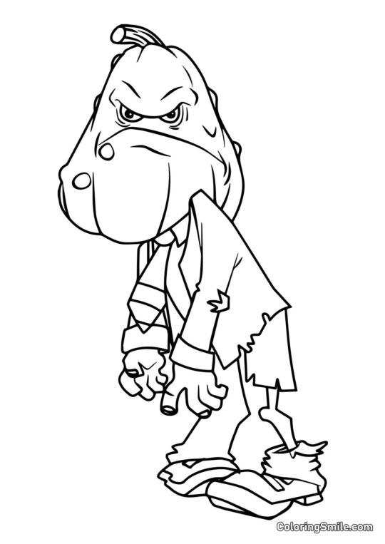 Cuketa Zombie - Omalovánka