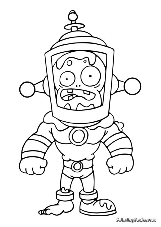 Toxický mozek Zombie - Omalovánka