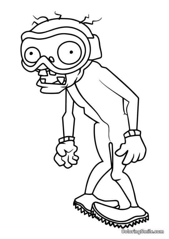 Zombíci bobslédu - Omalovánka