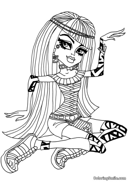 Monster High Cleo de Nile - Omalovánka