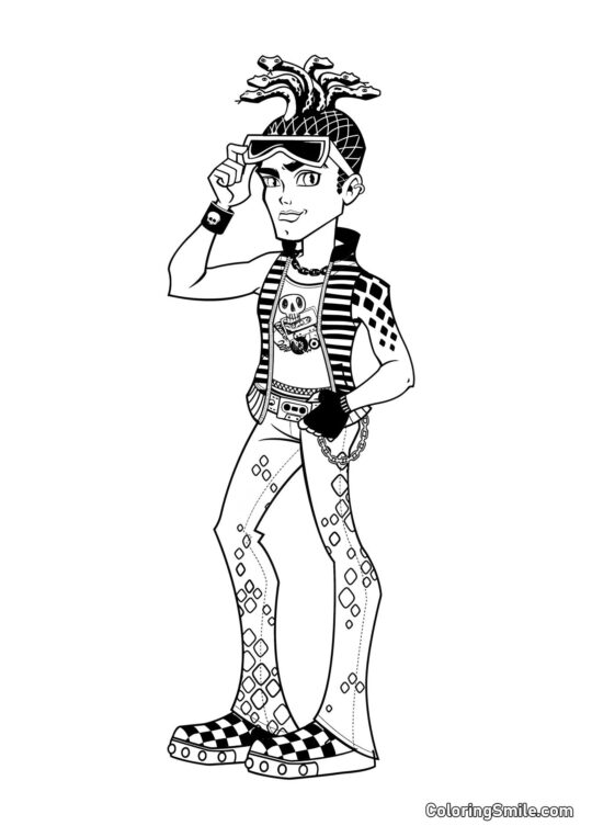 Deuce Gorgon, syn Medusy - Omalovánka