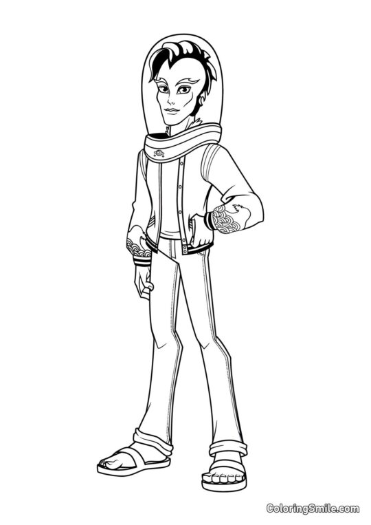 Syn říčního monstra - Omalovánka