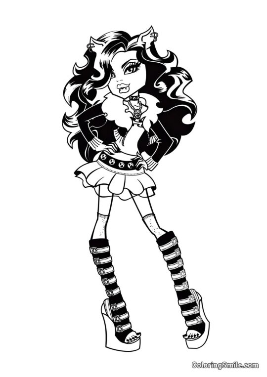 Robecca Steam z Monster High - Omalovánka