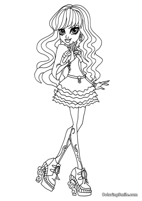 Twyla z Monster High - Omalovánka