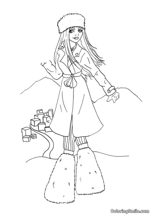 Abbey Bominable – Dcera Yettiho - Omalovánka