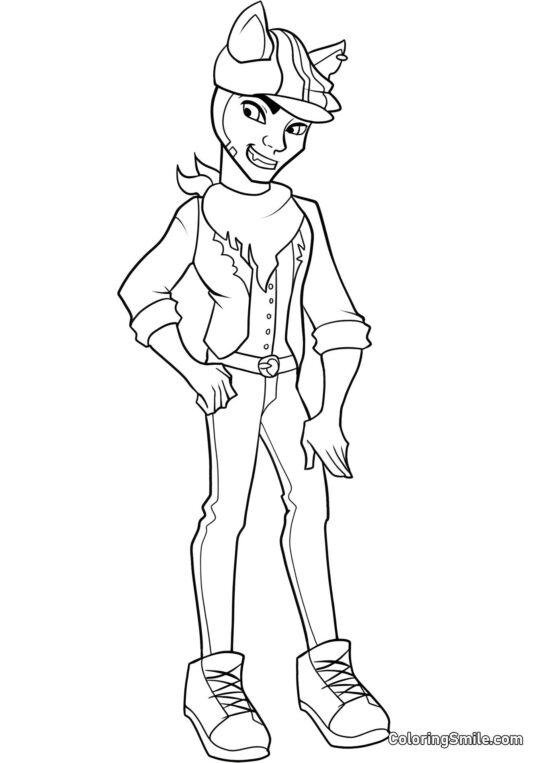 Monster High Clawd Wolf - Omalovánka