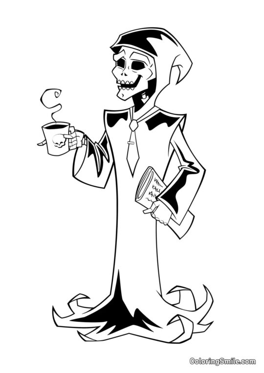 Pan Smrt - Omalovánka