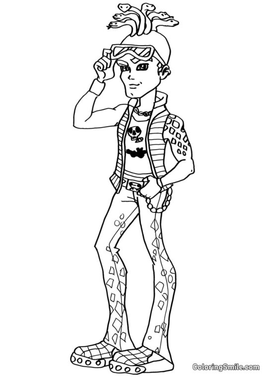 Monster High Deuce Gorgon - Omalovánka