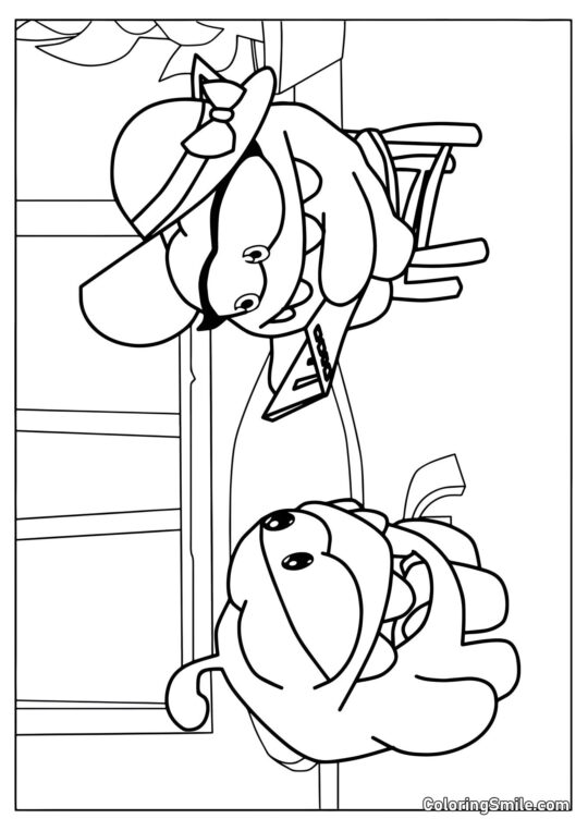 Om Nom číšník - Omalovánka