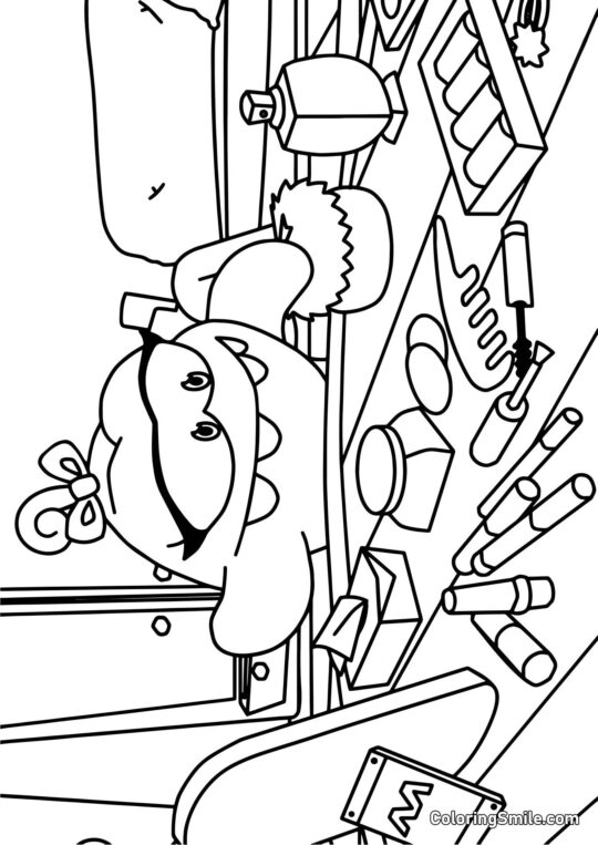 Om Nelle blogerka krásy - Omalovánka