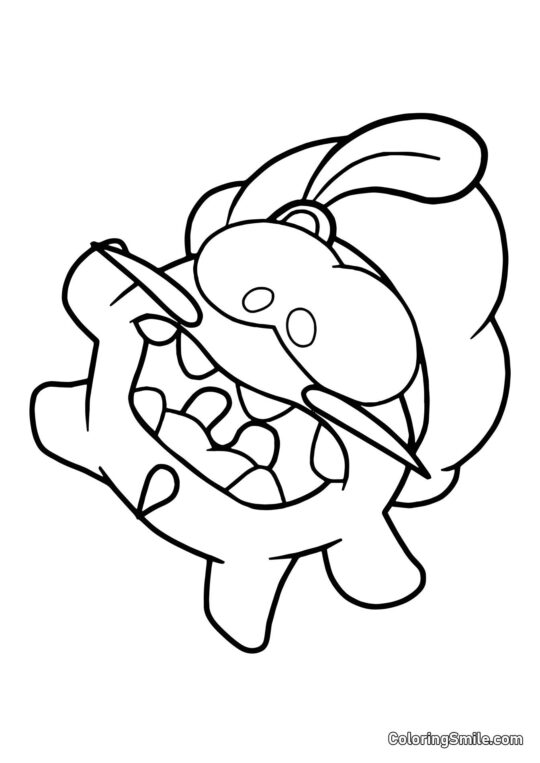 Om Nom v renesančním období - Omalovánka