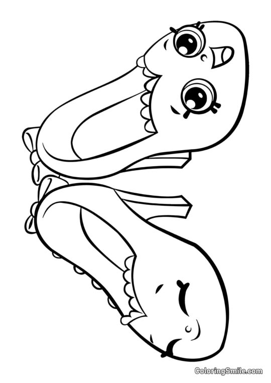 Shopkins Boty - Omalovánka