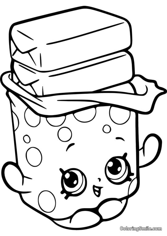 Shopkins Žvýkačka Bobby - Omalovánka